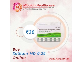 Order Xetilam MD (Etizolam)0.25mg Online to Relived Anxiety