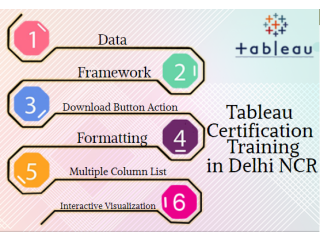 Tableau Training Course, Delhi, Noida, Ghaziabad, 100% Job Support with Best Job & Salary Offer