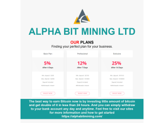 How to invest in bitcoin Alphabitmining