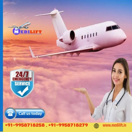 take-air-ambulance-services-in-ranchi-with-certified-medical-unit-via-medilift-big-0