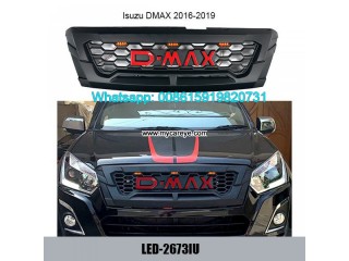 Isuzu Dmax Grills Car Front Bumper Grille With LED Light