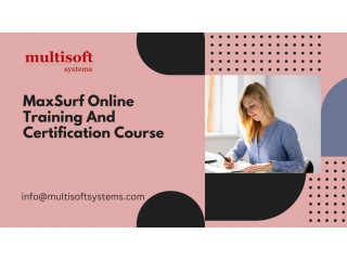 MaxSurf Online Training And Certification Course