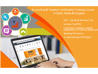 GST Certification Course in Delhi, Noida, Ghaziabad with Tally and SAP FICO Software by CA, Best Offer,