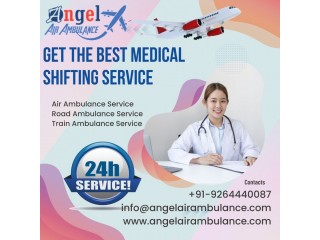 Select the Finest Emergency Air and Train Ambulance in Muzaffarpur by Angel