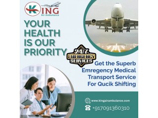 Hire Top-Class Air Ambulance Service in Siliguri by King with Skilled Medical Staff