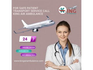 Book Top-Grade ICU Air Ambulance Service in Silchar by King with a 24/7 Attentive Medical Team