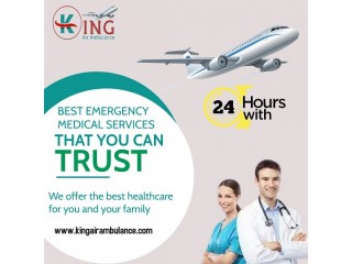 Select Hi-Grade ICU Air Ambulance Service in Bagdogra by King with Qualified Medical Team