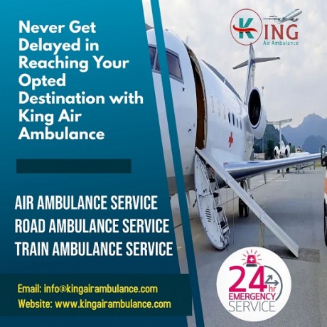 gain-best-air-ambulance-service-in-dibrugarh-by-king-with-specialist-medical-team-big-0