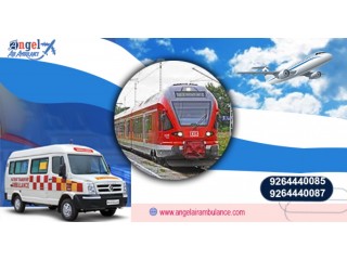 Choose Hi tech Convenient ICU Air and Train Ambulance in Ranchi by Angel