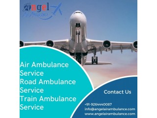 24 Hours Available Top Class Air and Train Ambulance Service in Siliguri by Angel