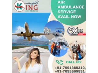 Choose Hi-Tech ICU Support Air Ambulance Service in Amritsar by King