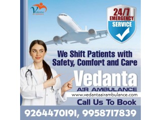Choose Rapid Patient Transfer by Vedanta Air Ambulance Service in Raipur