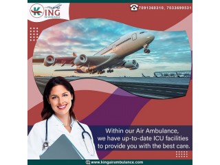 Take Air Ambulance Services in Bagdogra by King for Secure Shifting