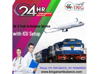 King Train Ambulance in Guwahati with Well-Experienced Medical Crew