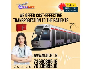 Medilift Train Ambulance Service in Patna with Special Healthcare Unit