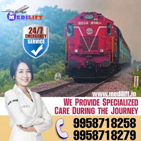 medilift-train-ambulance-service-in-delhi-with-all-the-necessary-medical-facilities-big-0