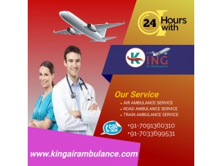 Get High-Class Air Ambulance Service in Lucknow by King with all Superior Medical Support
