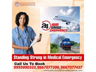Take Advanced Panchmukhi Air Ambulance Service in Indore with Hi-tech Ventilator Setup