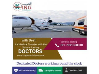 Book High-Class Air Ambulance Service in Indore by King with Advanced Medical Support