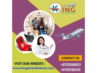 Select Hi-Grade ICU Air Ambulance Service in Pune by King with Trained Medical Team
