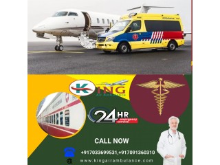 Book Air Ambulance Service in Silchar by King with the Fastest and Safest Relocation