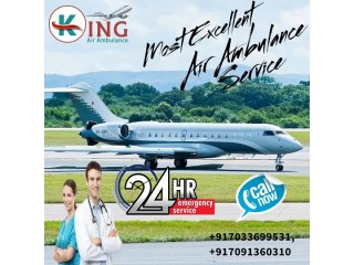 Hire Safest Patient Relocation Air Ambulance Service in Silchar with Skilled Medical Staff by King