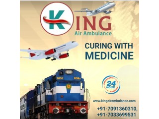 Receive Hi-Tech Medical Support Air Ambulance Service in Raipur by King with a 100% Satisfaction Guarantee