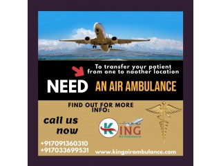 Gain Top and Advanced Medical Support Air Ambulance Services in Indore by King