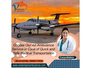 Hire Vedanta Air Ambulance Services in Bangalore with ECG and Monitoring Machines at a Low Fee