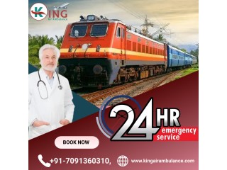 King Train Ambulance in Dibrugarh with a Fully Trained and Skilled Healthcare Crew