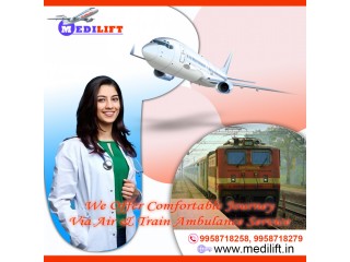 Medilift Train Ambulance in Guwahati with a Highly Professional Medical Team