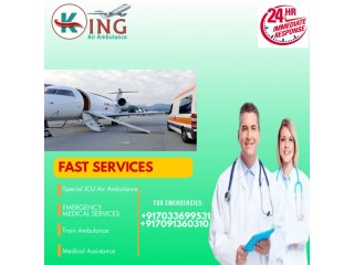 Take Reliable and Safe Air Ambulance Services in Siliguri by King with Safest Transportation