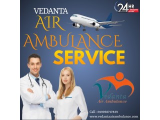 Hire Vedanta Air Ambulance Services in Allahabad with Defibrillator Setup at Low Fee