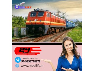 Medilift Train Ambulance Service in Guwahati  with a Reliable and Highly Experienced Healthcare Crew