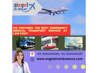 Use Air Ambulance Service in Gorakhpur by Angel  with Skilled & Authorized Paramedic
