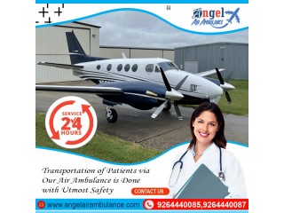 Use Air Ambulance Service in Raigarh by Angel with Superlative ICU Support