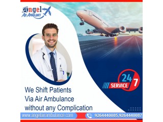 India's largest Emergency Air Ambulance in Patna with All Comfort by Angel