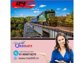 Medilift Train Ambulance Service in Ranchi with the Latest Medical Technology