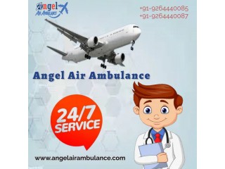 Instant Take ICU Air Ambulance Services in Varanasi with Medical Care by Angel
