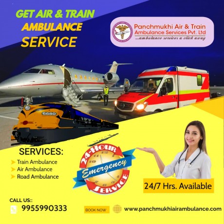 take-medical-evacuation-service-from-panchmukhi-train-ambulance-in-patna-at-lower-price-big-0