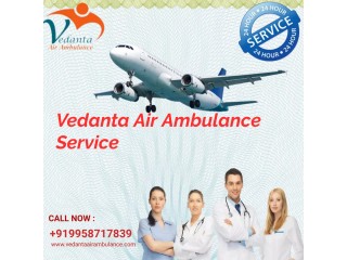 Book Air Ambulance Service in Hyderabad by Vedanta with Hi Tech ICU Support