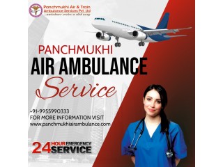 Pick Panchmukhi Air Ambulance Services in Dibrugarh with Experienced Medical Crew