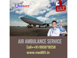 Avail Air Ambulance Services from Varanasi to Chennai Medilift with Secure Emergency Medical Transport