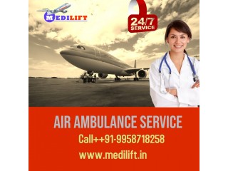 Get Air Ambulance Service from Patna to Delhi by Medilift with Fastest Transfer