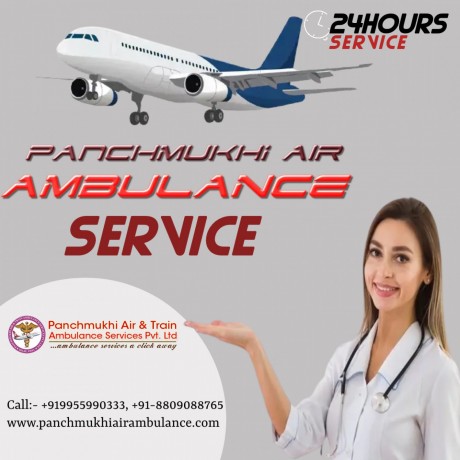 get-panchmukhi-air-ambulance-services-in-varanasi-with-non-complicated-medical-transfer-big-0