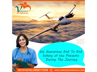 Avail The Most Advanced Vedanta Air Ambulance Service in Muzaffarpur with Medical Team
