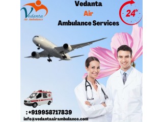 Speedy Medical Transportation by Vedanta Air Ambulance Service in Bagdogra with Expert Paramedical Team