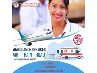 Hire Terrific EMS Based Panchmukhi Air Ambulance Services in Bangalore