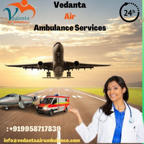 vedanta-air-ambulance-in-ahmedabad-with-specialist-doctors-at-affordable-rates-big-0