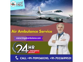 King Air Ambulance Service in Varanasi with Paramount ICU Support